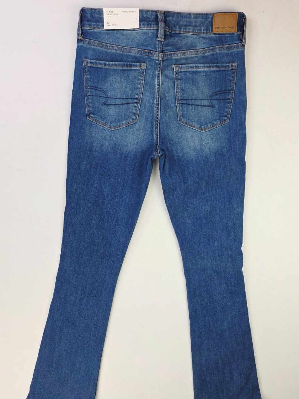 American Eagle Outfitters Hi Rise Skinny Kick Bootcut 28X32 Women Sz 6 Jeans NWT